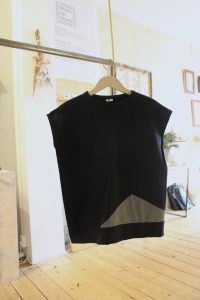 Sweat-Tshirt black Pinstripe